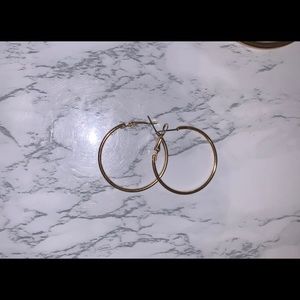 Skinny Gold Earrings- medium size
